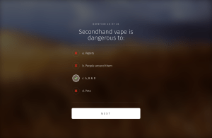 Secondhand Vape Dangers Quiz