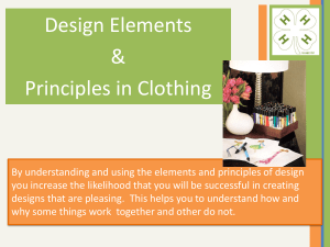 Design Elements & Principles in Clothing