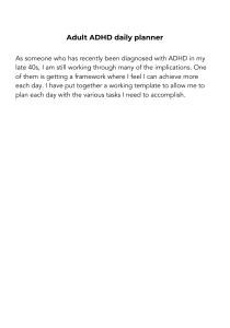 ADHD Daily Planner Template for Adults