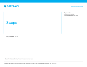 Barclays Bootcamp- Swaps