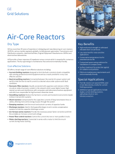 GE Air-Core Reactors: Dry Type Solutions