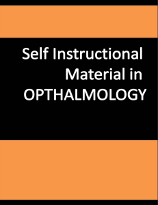 Ophthalmology Self-Instructional Material