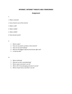 Internet Threats & Cybercrimes Assignment