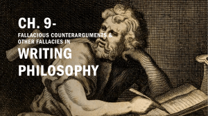 Fallacies in Philosophy Writing: Counterarguments & More