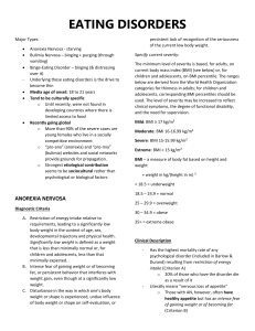 Eating Disorders: Anorexia, Bulimia, Binge Eating - Overview