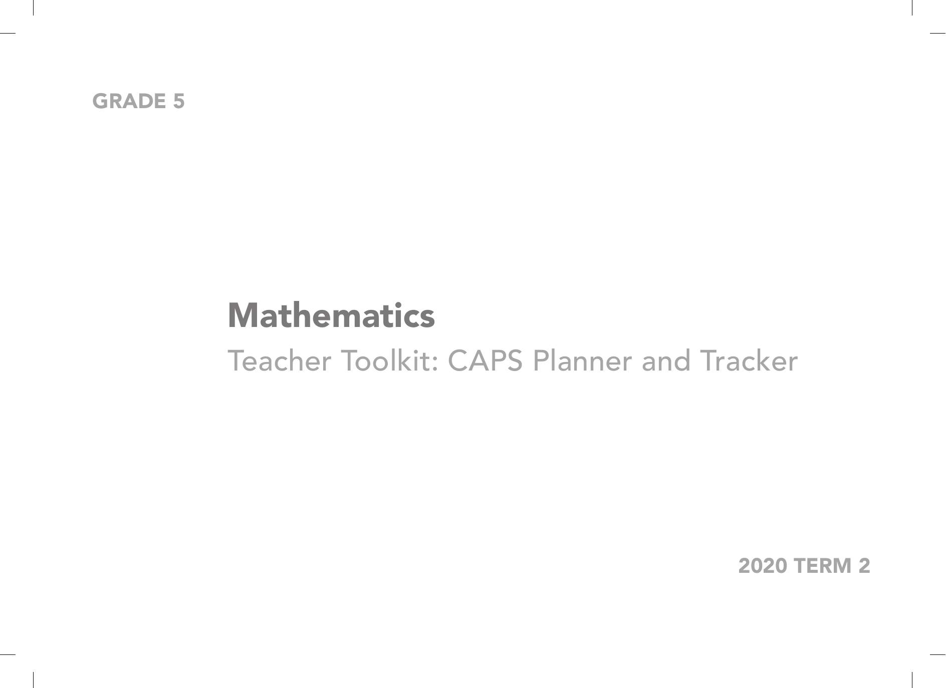 gr 5 term 2 2020 maths tracker