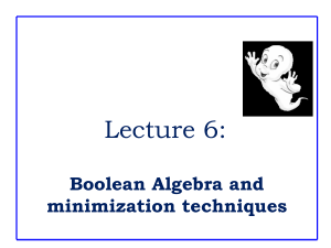 Boolean Algebra & Quine-McCluskey Minimization