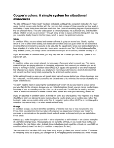 Cooper's Color Code: Situational Awareness System