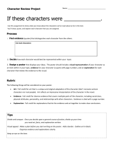 Character review - Individual