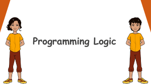 Programming Logic: Algorithms, Flowcharts & Python Basics