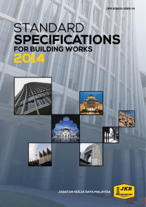 2014 - Standard Specification for Building Works