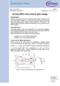 Infineon-AN2006 01 Driving IGBTs with unipolar gate voltage-ApplicationNotes-v01 00-EN