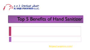 Top 5 Hand Sanitizer Benefits | Al Sqar Me