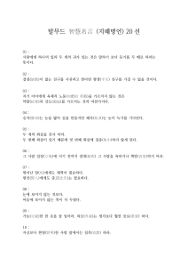 탈무드 지혜 명언 20선