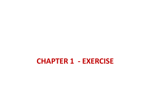 Chemical Kinetics Exercises