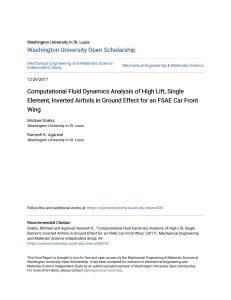Computational Fluid Dynamics Analysis of High Lift Single Element