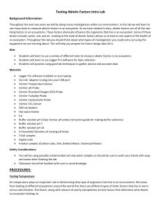 Abiotic Factors Lab: Measuring Ecosystem Health