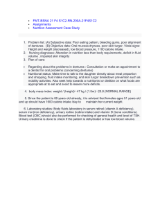 Nutrition Assessment Case Study: 89-Year-Old Female