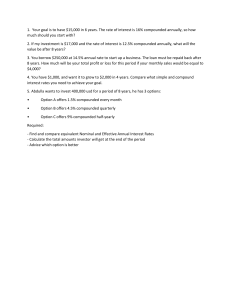 Financial Math Problems: Interest, Investments, Loans