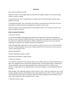 Dementia Types & Prevention