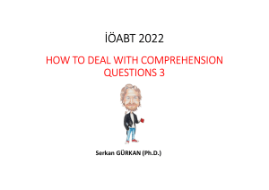 Comprehension Questions: How to Deal With Them