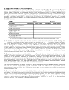 GARS-3 Autism Assessment Report