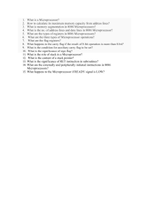 8086 Microprocessor Study Guide