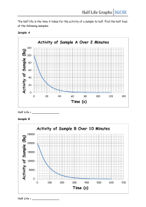 Half-Life Graphs Worksheet
