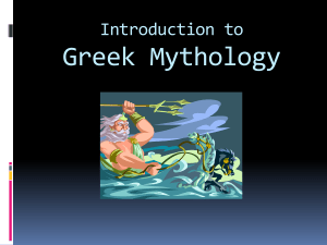 Greek Mythology: An Introduction