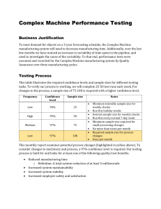 Complex Machine Performance Testing Report