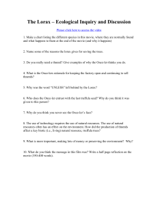 The Lorax: Ecology Discussion Questions