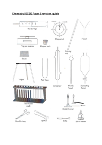 Chemistry IGCSE Paper 6 Revision Guide