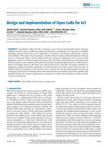 Open LoRa for IoT: Design and Implementation