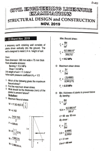 Civil Engineering Exam: Structural Design & Construction