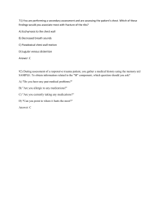 Trauma Assessment Exam Questions