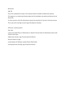 Lupus Blood Work: Hgb & CRP Results Explained