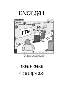 English Refresher Course 2.0 - Grammar Exercises