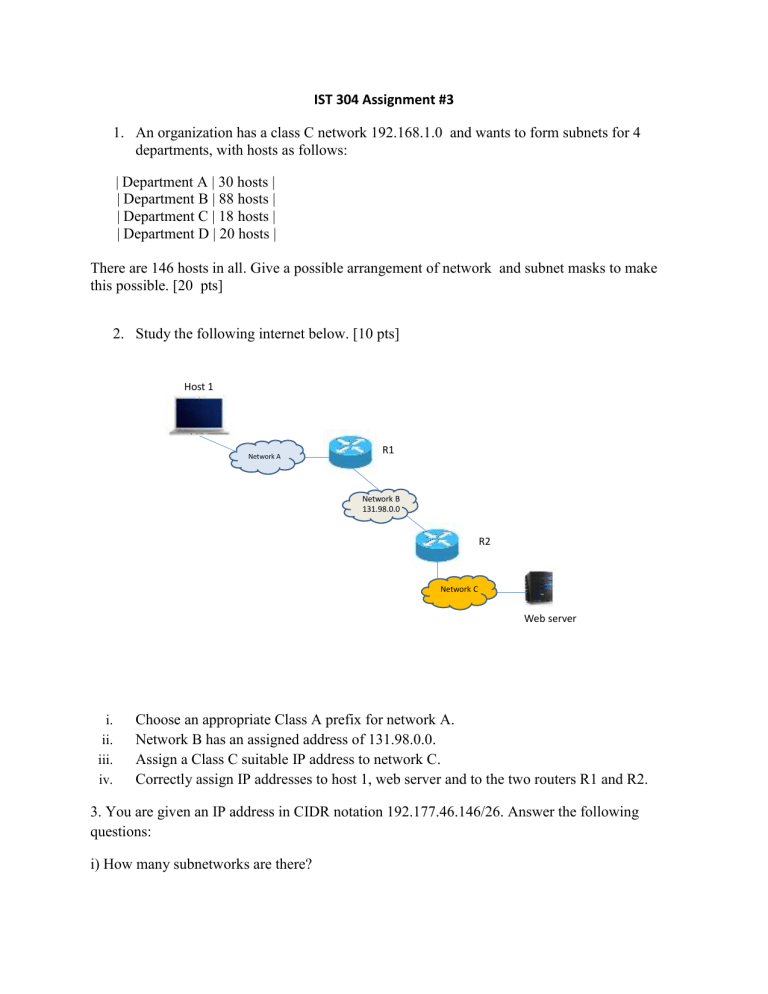 assignment on internet connection