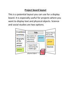 Project Board Layout Guide for Science & Social Studies