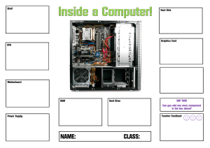 Computer Components Worksheet
