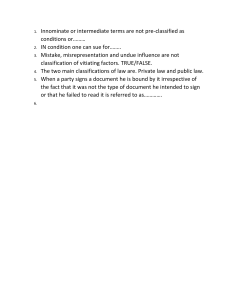 Law Exam Questions: Contract Law