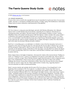 The Faerie Queene Study Guide: Summary & Analysis