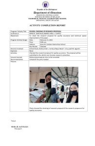 School Research Proposal Checking Report