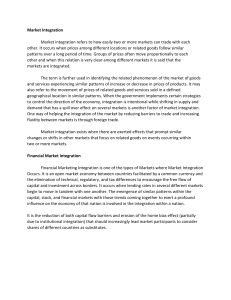 Market Integration & Financial Markets Explained