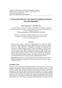 +++A Literature Review on Control Loading System for Aircraft Simulator