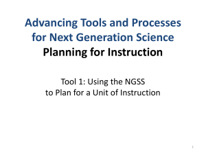 NGSS Science Instruction Planning with BSCS 5E Model