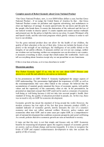Robert Kennedy on GDP: Limitations & Importance