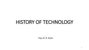 History of Technology: From Stone Tools to the Information Age