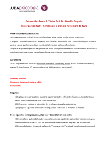 Examen Parcial Psicoanálisis Freud 1