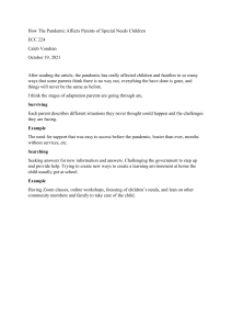 Pandemic Impact on Special Needs Parents: Adaptation Stages